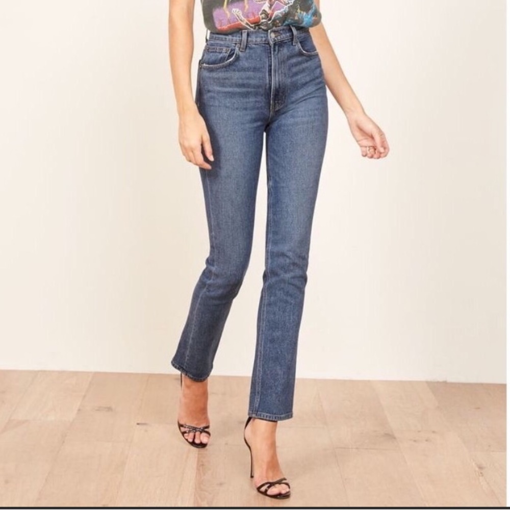 Reformation Liza High Straight Jeans